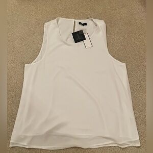 Pleione Ivory Sleeveless Blouse